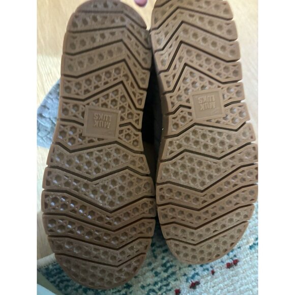 MUK LUKS Cable Knit Boots - Hoboken women's 7 Medium‎ Gray Grey NWOT - Picture 7 of 7